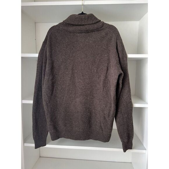 J. Crew Lambswool Pullover Mockneck Sweater Men Large - Picture 2 of 3
